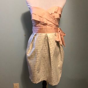 NWOT Aryn K strapless dress| L